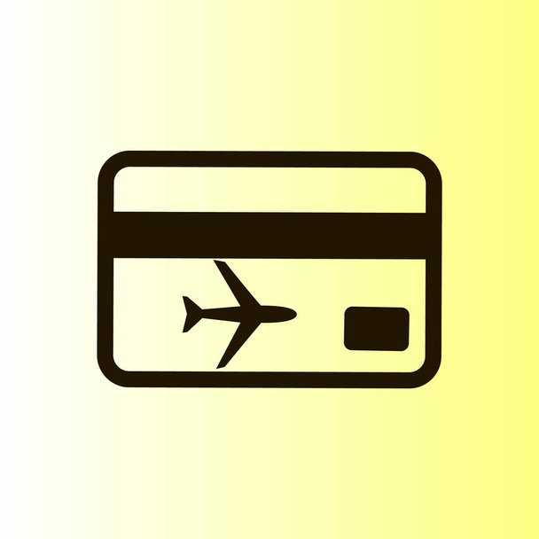 ticket vectorillustratie pictogram eenvoudige - Vector, afbeelding