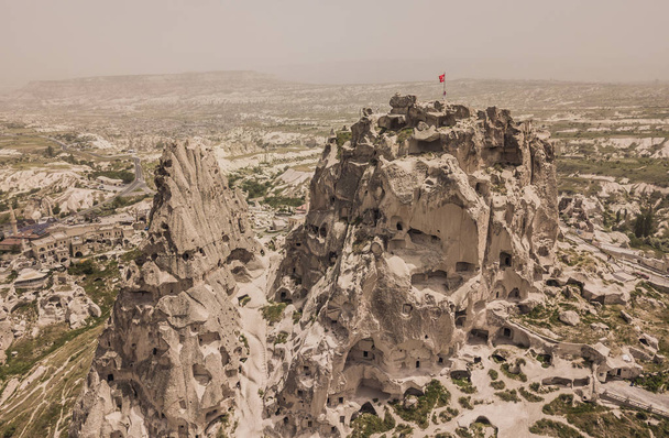 Ortahisar barlangok Cappadocia - Fotó, kép