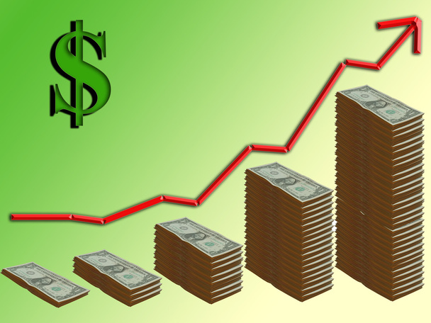 aumento do dólar
 - Foto, Imagem
