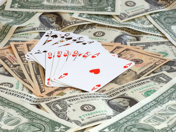 Poker za peníze - Fotografie, Obrázek