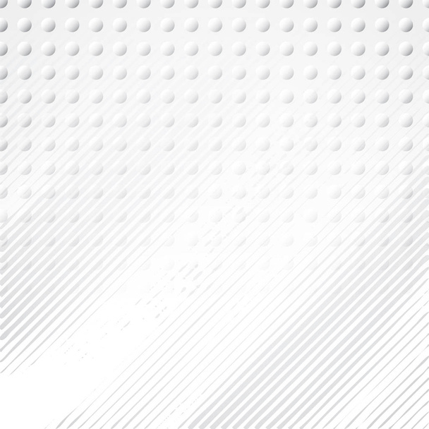 Light Halftone Background for Web Layout. White and Grey Half Tone  Pattern with Dots and Gradient Lines - Vector, Image