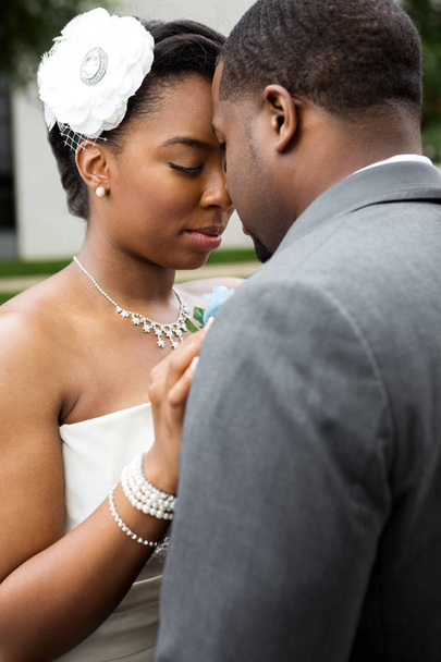 African American bride and groom. - Photo, image