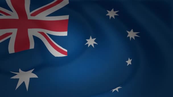 flag of Australia waving animation background collection - Video