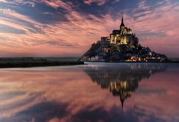 Mont Saint Michel we Francji - Zdjęcie, obraz