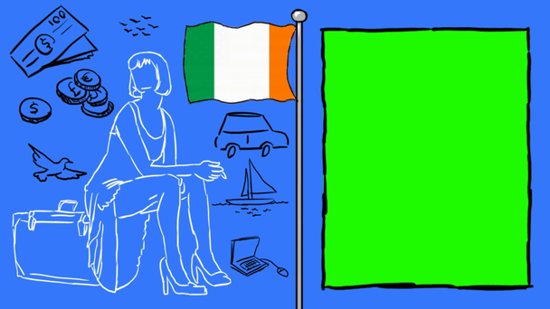 Ireland hand drawn tourism - Footage, Video