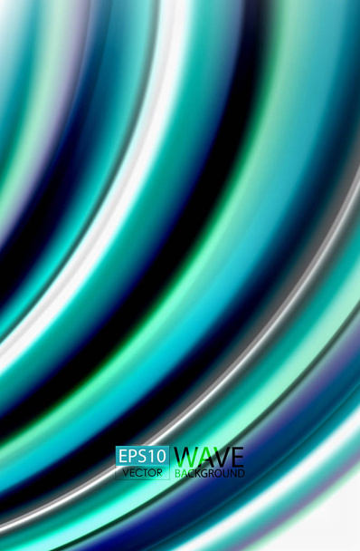 Rainbow color waves, vector blurred abstract background. Vector artistic illustration for presentation, app wallpaper, banner or poster - Vector, Image