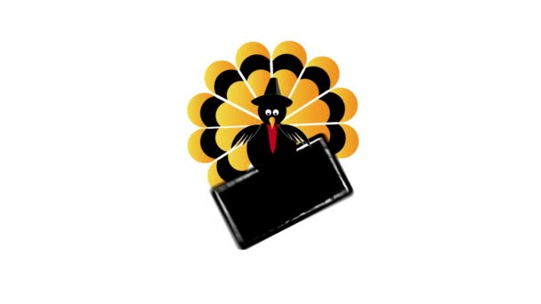 Happy Thanksgiving met Turkije, Video animatie - Video