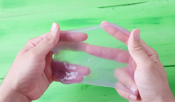 Hand Made Toy Called Slime, Experiment Scientific Method - Photo, Image