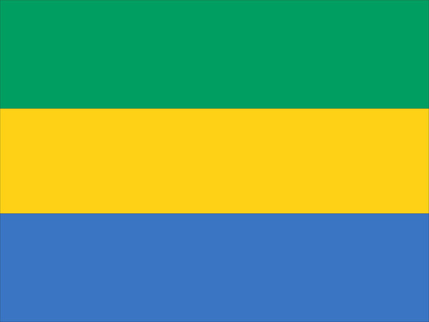 Σημαία της Δημοκρατίας της Γκαμπόν, σε υψηλή ανάλυση 6000x8000px - Φωτογραφία, εικόνα