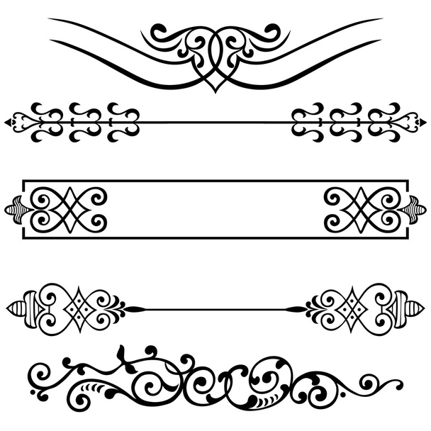 Векторний набір каліграфічних елементів дизайну
 - Вектор, зображення