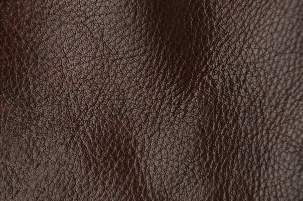 Lähikuva luonnon ruskea nahka tausta - Valokuva, kuva