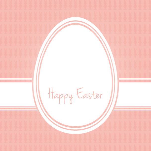Mutlu Paskalya yumurta beyaz - Vektör, Görsel