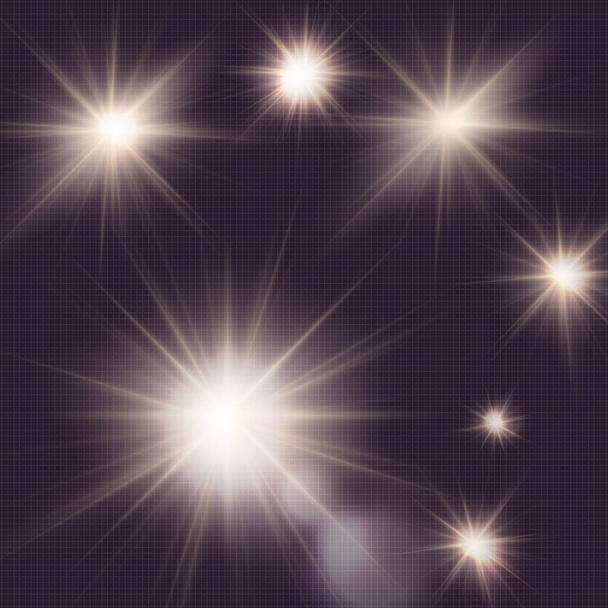 flares, rays, sun burst, vector light effects - Vector, Image