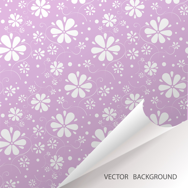 Abstract seamless background with flowers. Vector pattern - Vector, Image
