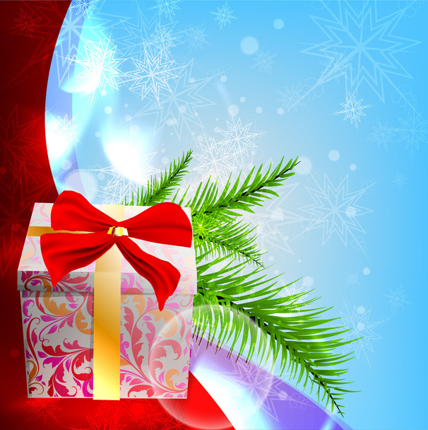 Christmas background vector image - Vetor, Imagem