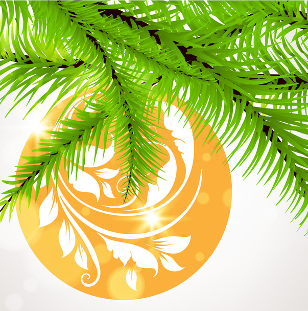 Merry Christmas Elegant Suggestive Background for Greetings Card - Vector, Image