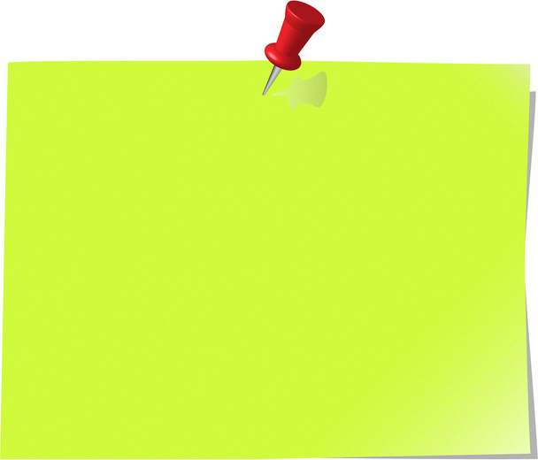 papel de nota fixo, verde
 - Vetor, Imagem