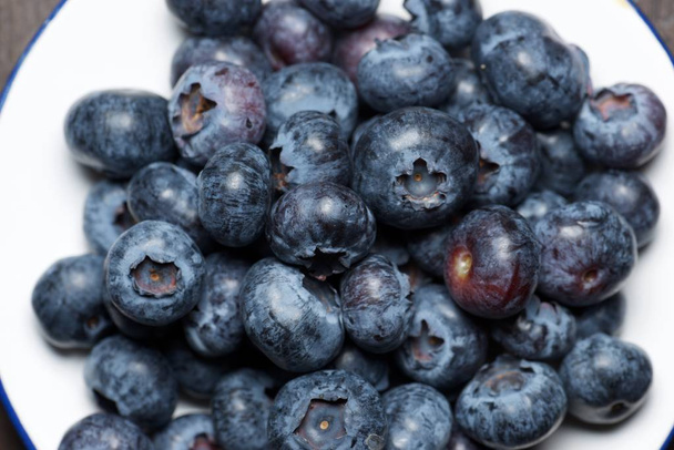 Close up of a blueberries group. - Foto, Imagem