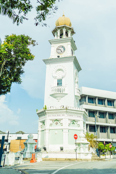 Queen Victoria Memorial clock tower - The tower was commissioned in 1897, during Penangs colonial days - Foto, immagini