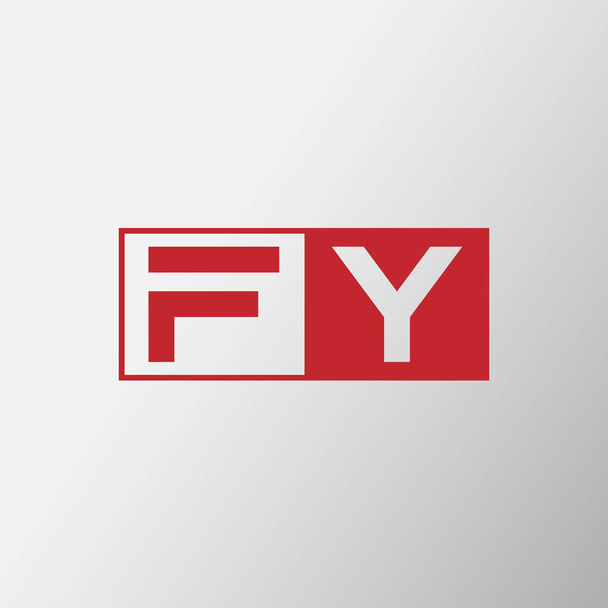 Eredeti levél Fy Logo tervezés - Vektor, kép