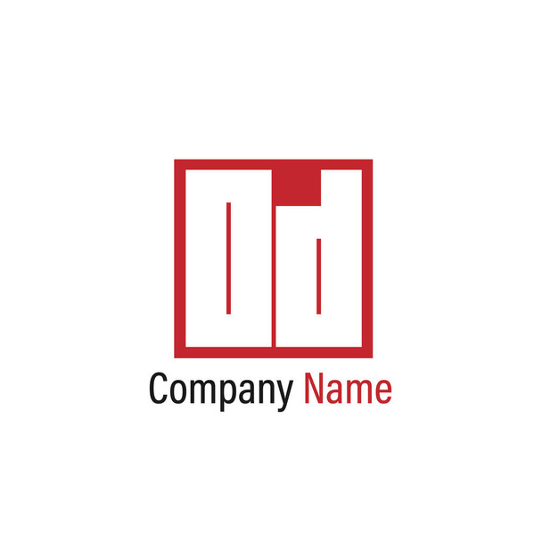 Carta Inicial OD Logo Template Design
 - Vector, imagen