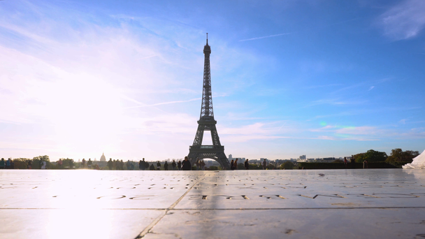 Eiffel Tower and Paris cityscape - Footage, Video