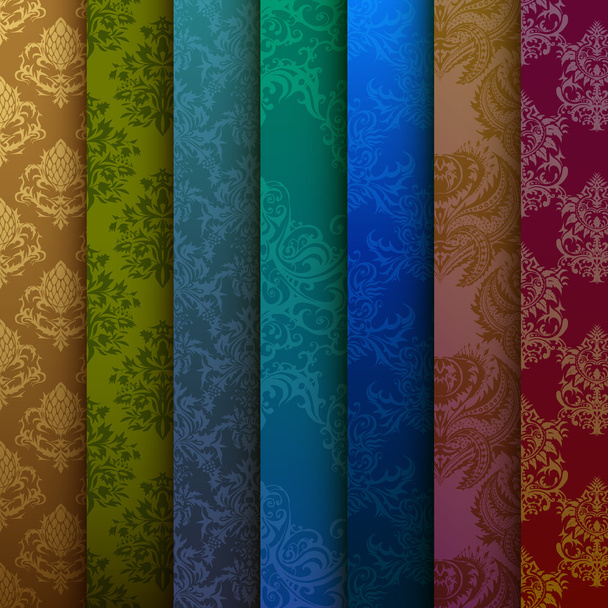 background of multi-colored curtains - Vector, Image