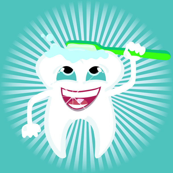 Zahnpflege Gesundheit - Vektor, Bild