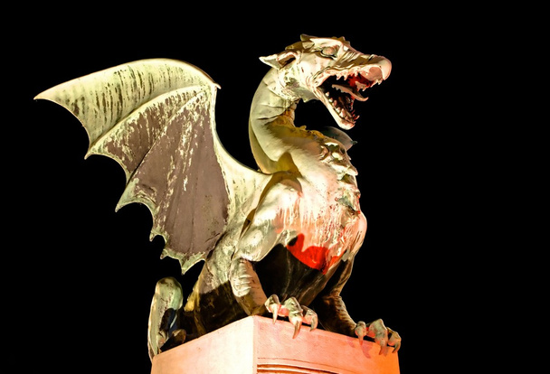 Dragon - sembol Ljubljana - Fotoğraf, Görsel