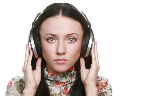 Headphones Girl - Фото, изображение