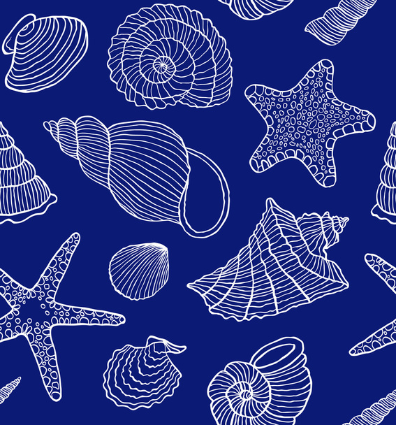 ocean shells - Вектор,изображение