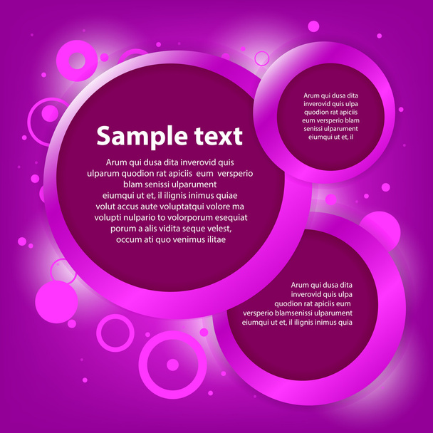 Speech bubbles pink background - Vector, afbeelding
