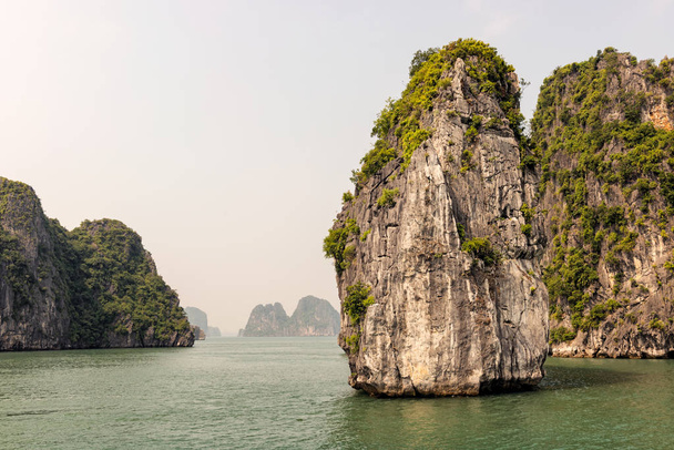 Halong Bay in Vietnam is Unesco World Heritage Site and most visited place near Hanoi. - Photo, image