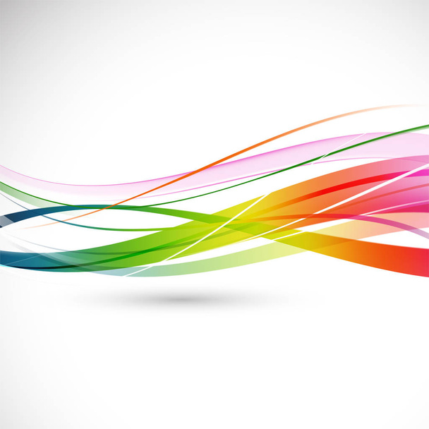 Abstract colorful flowing wave motion background for business technology presentation, Vector illustration  - Vektor, Bild