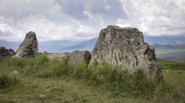 Sisian, Ermenistan Karahunj adlı Ermeni Stonehenge site - Fotoğraf, Görsel