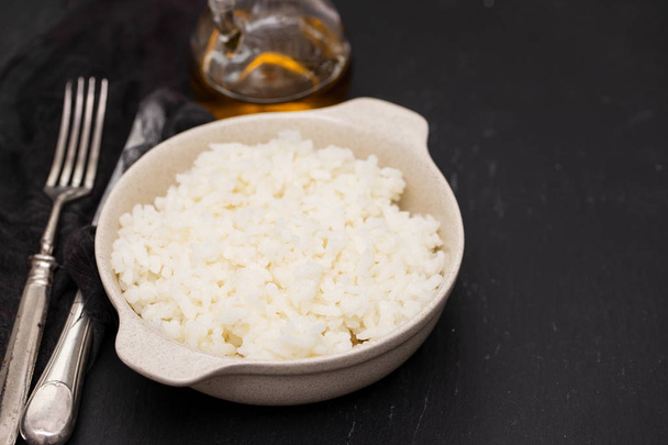 boiled rice in bowl - Φωτογραφία, εικόνα