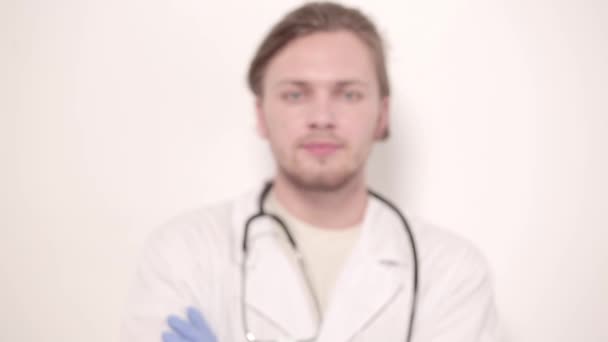 Portrait of vet in clinic - Video