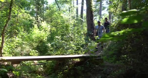 Two brothers headed into the woods, on a 50 mile trek,exploring new trails & enjoying the outdoors! - Footage, Video