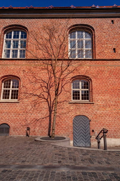 Bina ve sokak, Kopenhag, Danimarka ile kentsel manzara - Fotoğraf, Görsel