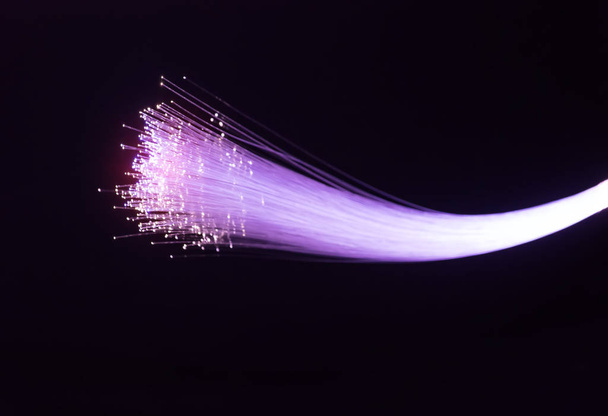 włókna światłowodowe sieci linii kabla tło - Zdjęcie, obraz
