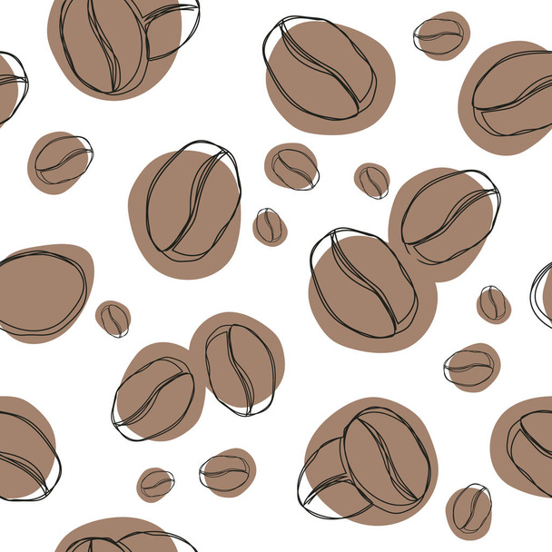 Coffee seamless pattern. Vector illustration. - Vector, Image