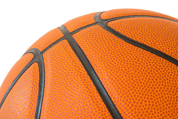 Macro basketball texture with black color line - Photo, Image