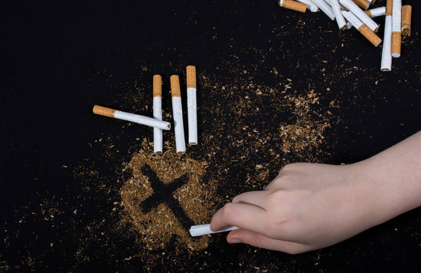 Affiche de la Journée mondiale sans tabac pour dire non au tabagisme - Photo, image