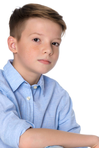 Boy teenager close-up - Fotó, kép