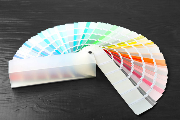 amostras de paleta de cores no fundo preto - Foto, Imagem