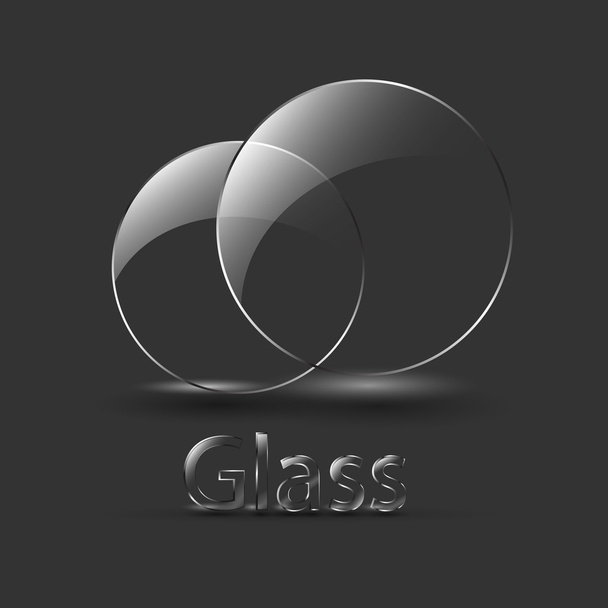 black balls with a signature glass - Vector, Image