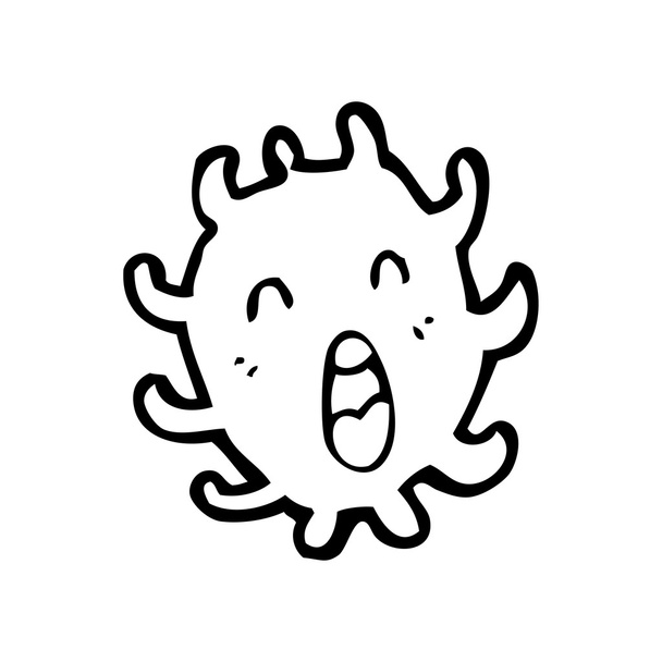 heureux dessin animé virus
 - Vecteur, image