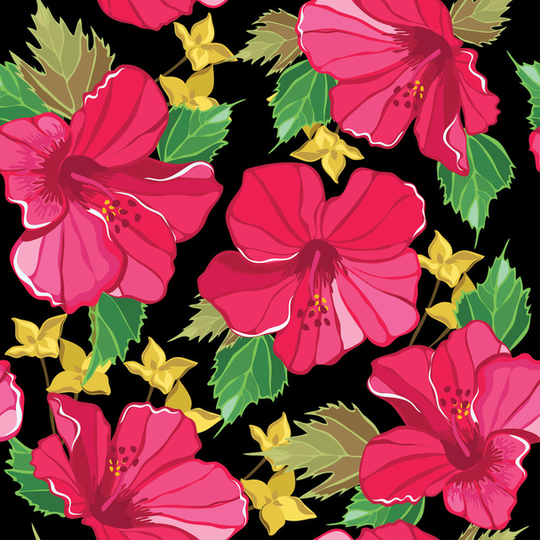 Floral seamless pattern with flowers - Vektor, Bild