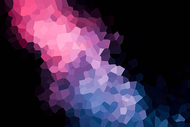 Photographie d'un motif géométrique abstrait de différents polygones et triangles de rose, bleu
 - Photo, image