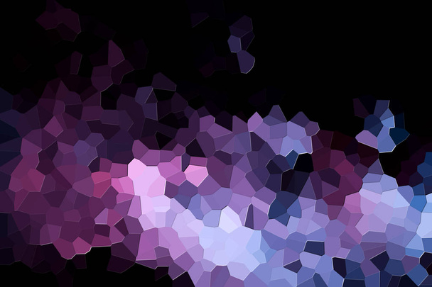 様々 なポリゴンとピンクの三角形は、青から抽象的な幾何学模様の写真 - 写真・画像